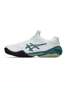 Asics Men's COURT FF 3 Tennis Shoes Low-Top 1041A370-107 - Olive Green - View 2