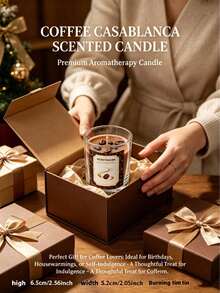1/2pcs Home Coffee Scented Smokeless Fragrance Candles, Durable Indoor Room Diffuser Decorative Lamp, Fashionable Aromatherapy Gift For Friends And Family - Scented Candles - View 5