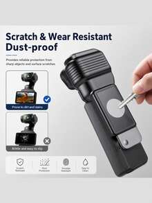 1pc Gimbal Lens & Screen Protector Cover For Osmo Pocket 4, ABS Hard Shell Anti-Scratch Anti-Dust Protective Case With Soft Cushioning Lining And Quick Flip Design, Suitable For Travel, Vlog, Outdoor Shooting And Daily Carry - View 5