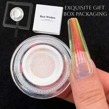 Gift Box Nail Powder Set, Luxury Optical High-Gloss Quality Nail Powder, Perfect Gift Choice, Unique Floating Design Gift Box, Y2K Mirror Chameleon Powder, Suitable For Nail Art Design, From Beginners To Nail Technicians - Multicolor - View 10