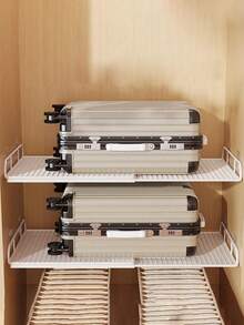 Estantería de almacenamiento expandible para armario - Estantería de almacenamiento vertical ahorradora de espacio con estantes de altura ajustable, perfecta para almacenar ropa, zapatos y gabinetes - Fácil de instalar, ideal para la organización del armario y el almacenamiento del hogar - Ver 11
