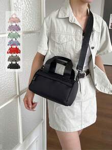 Women's Casual Sports Bag, Outdoor Handbag, Shoulder Bag - Multicolor - View 11