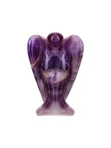 1pc/1Set Angel Shaped Natural Stone Crystal Grid Sacred Geometry Meditation's Cube Witchcraft,Healing Energy Crystal, Anxiety Relief, Grids For Crystal ,Decor Positive Energy Decor,Halloween Decor Gift - Multi-color - View 18