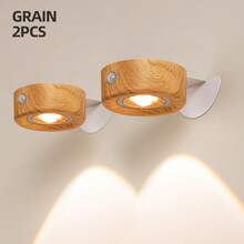 1/2pcs LED Wall Mounted Art Light, Battery Powered Wall Picture Light, Smart Magnetic Wireless Wall Lamp, Home Decor Wall Spotlight, Touch Dimmable, 3 Lighting Modes, Suitable For Framed Artwork And Portrait Lighting Display - Multicolor - View 15