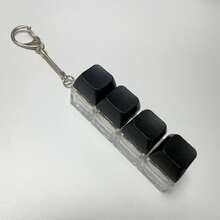 1 pieza Llavero creativo con tecla de teclado, juguete de escritorio con clic nítido y colorido, alivia el estrés y la ansiedad, decoración de oficina divertida, opción de regalo única - Botón - Ver 13