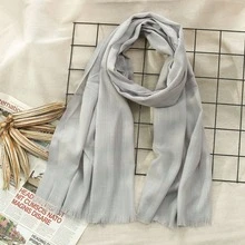 1PC New Minimalist Fashion Classic Versatile Sun Protection Soft Skin-Friendly Suitable For Daily Wear Multi-Function Polyester Material Bamboo Knot Pattern Tassel Rectangular Women's Scarf Headscarf Shawl Hijab Islamic Scarf Women Winter Scarf - Multicolor - View 20