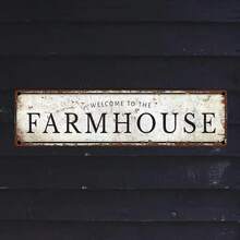 [2D Flat] Vintage "Cottage" Metal Sign, 2D Flat - Rustic Style Wall Art With Aged Edges, Suitable For Indoor/Outdoor Decoration, Perfect For Home, Kitchen, Bar, Cafe, Restaurant (Random Style) - A - View 3