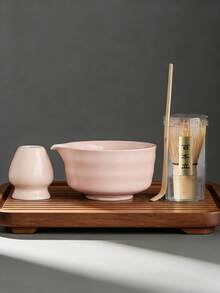 Kiln-Fired Matcha Tea Set, Includes Matcha Bowl, Matcha Whisk, Matcha Cup, Stirring Rod, Tea Spoon, Tea Bowl Set, Matcha Preparation Tools, Dessert And Beverage Making Tools, Japanese Style Gift Box, Matsudai Matcha Stirring Set, Matcha Lover Gift - Multicolor - View 11