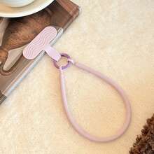 1 buah Tali Pergelangan Tangan Ponsel Silikon Bergelombang Warna Solid Macaron dengan Konektor T-Tab, Gantungan Kunci Ponsel Anti-Hilang Universal untuk Semua Casing Ponsel, Aksesori Gantungan Kunci Tali Tangan Pendek Portabel - MultiWarna - View 10