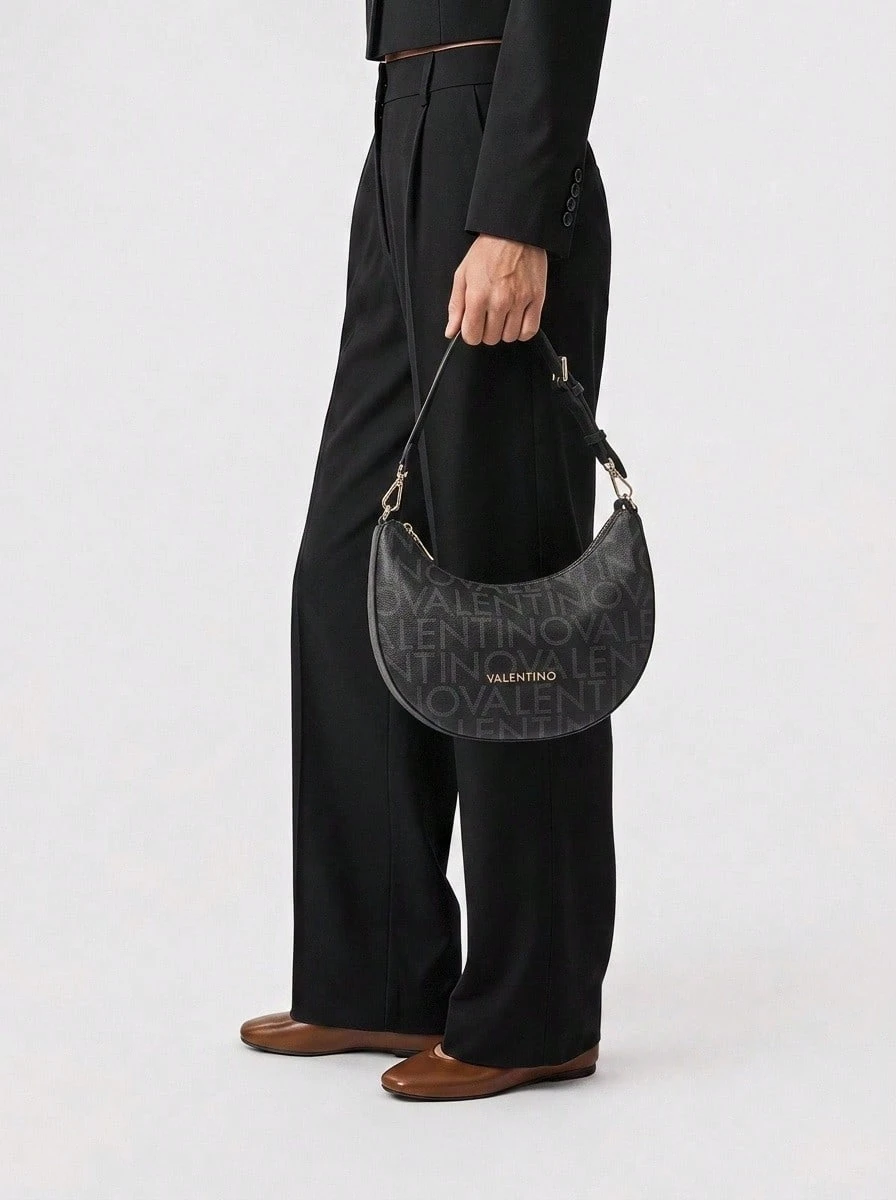 Valentino Bags Outdoor Sports Bags Sturdy Waterproof Durable Daily Weekend Gym Black VBS9IS07-REGINA-RE - 黑色 - 查看 1