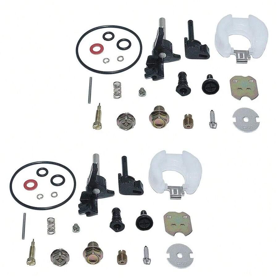 2 X Carburetor Repair Rebuild Kit For GX200 GX160 GX120 Part 5.5HP 6.5HP - Black - View 1