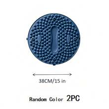 1-2pcs Round 15/21 Inch Acupressure Foot Massage Mat, Soft Silicone Foot Plate For Stimulation & Sensory Training, Unisex, Suitable For Home, Gym, Dorm - A - View 9