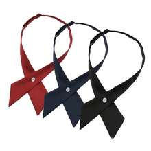 1PC Fashionable Academic Style School Uniform Solid Color Cross-Over Bow Tie Graduation Gown For Graduation Party Ceremony - Multicolor - View 3