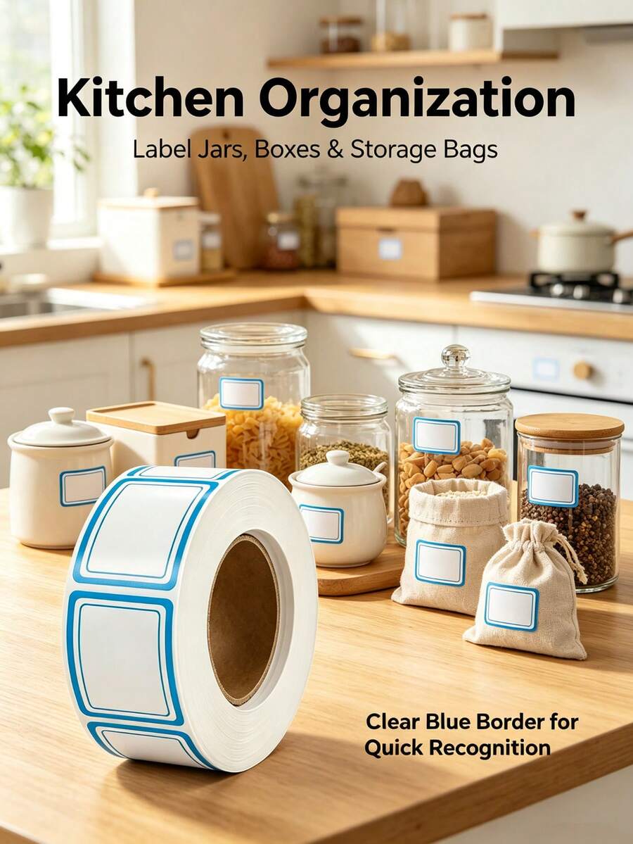 500pcs Removable Refrigerator Labels - No Residue, Reusable And Waterproof | Suitable For Food Storage Containers, Glass Jars, Freezer Bags And Refrigerated Storage