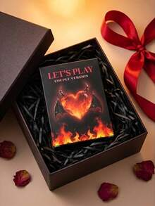 LET'S PLAY Couples Card Game: 50 Flirty & Exciting Challenge Cards, Perfect For Date Night, Late Night Activities, Ignite Romance, Ideal Anniversary, Valentine's Day And Birthday Gift For Boyfriend, Girlfriend, Husband, Wife - Multicolor - View 4