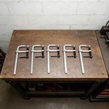SENDERPICK 5 Stück F-Zwingen Set, Hochwertiger Alloy-Stahl, 500 lbs Klemmdruck, Holzarbeiten, Möbelbau, DIY Werkzeug[Nice gift for your family&friend] - Standard - Übersicht 6