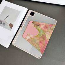 1pc Vintage Floral Pattern Protective Case - Art-Themed Tablet Accessory Designed For Elegant Style Enthusiasts And Art Lovers, Flip Cover With Pen Slot, Compatible With IPad And Tablets - Multicolor - View 3