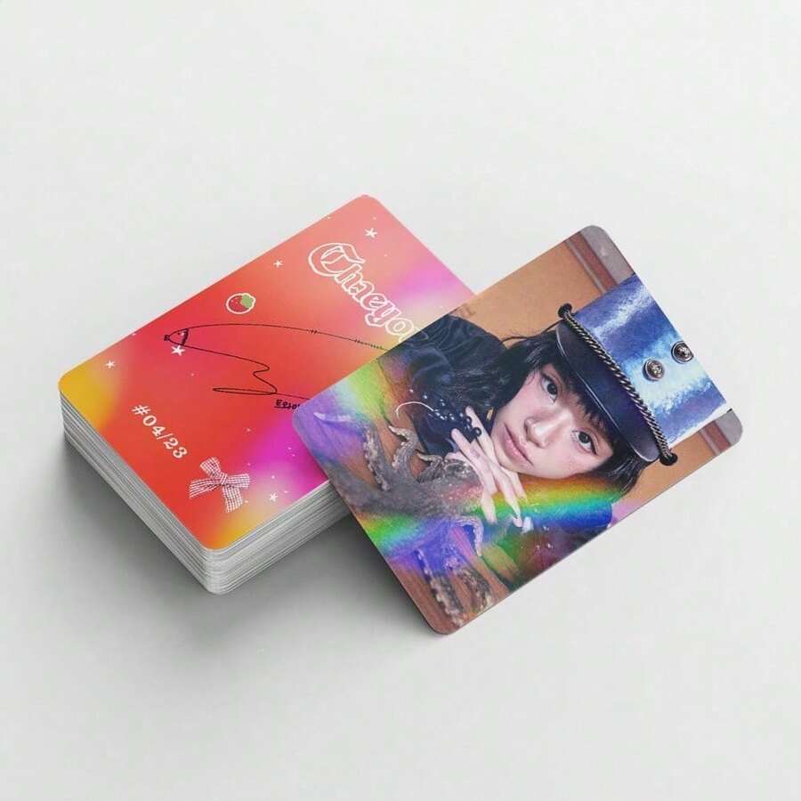 124pcs TWICE Chaeyoung High-Definition Exquisite Poster LOMO Cards, Fan Collectibles, Photo Cards, Fan Merchandise Decoration, Gift, Suitable For Holiday Gift, Birthday Gift, Party Gift