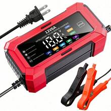 1 buah Charger Baterai Layar LCD Pintar 12V 6A, Charger Baterai Motor, Untuk EU/US, 110V-240V~, Tampilan Tegangan, Berhenti Otomatis Saat Terisi Penuh, Cocok Untuk Mengisi Baterai Asam Timbal Dan Baterai Penyimpanan Mobil Dan Motor, Mudah Dioperasikan, Bahan Tahan Lama - Colokan AS - View 13