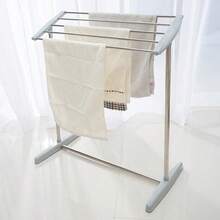 Small, Foldable Stainless Steel Clothes Rack, Suitable For Storing Underwear, Socks, Towels, And Clothes; Ideal For Use On Family Or Dormitory Balconies. - View 7