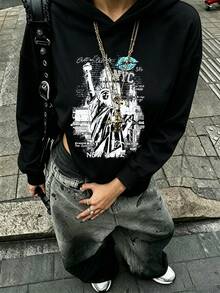 Women Sweatshirts & Hoodies - 黑色 - 查看 6