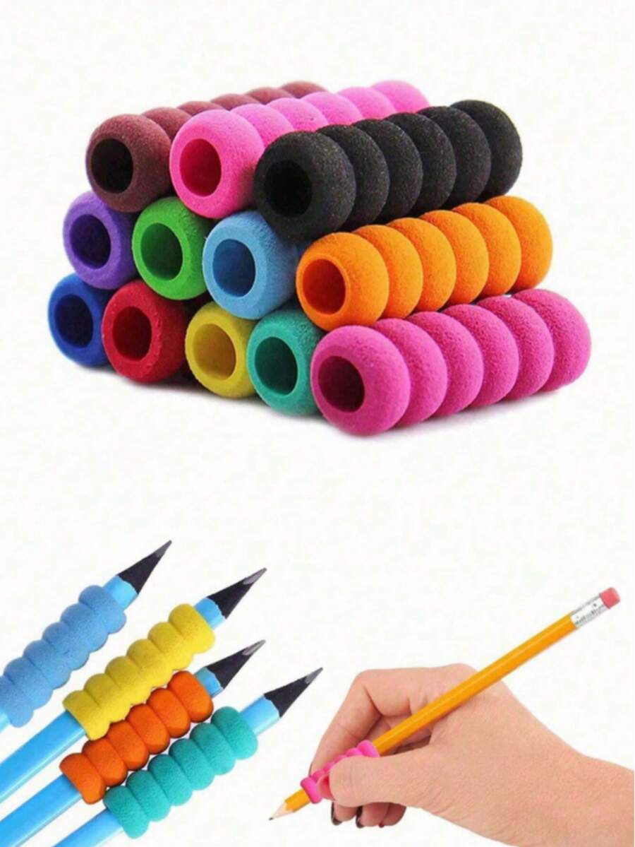 5/10/20PCS Ergonomic Sponge Pen Grips, Soft Foam Non-Slip Writing ...