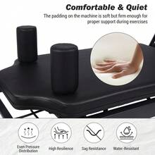 Collapsible Pilates Reformer Machine For Home Gym – Studio-Grade, Dual Resistance (Springs & Cords), Heavy Duty, Quiet & Portable, Ideal For Beginners & Advanced Users - Black 1 - View 7