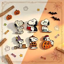 1pc 2026 New Snoopy Halloween Brooch, Fun Casual Accessory Suitable For Clothing, Pencil Case, Bag Decoration, Small And Unique, Surprise Gift For Friends And Family (Random Style) - Multicolor - View 3