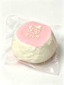 Handmade Silicone Realistic Cherry Blossom Milk Cake Squishy, Creamy Dessert Style Hand Toy, Creative Desktop Decoration, Fun Small Gift Suitable For Children And Adults - Multicolor - View 3