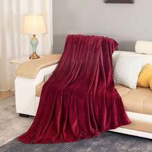 Casaisla Home Collection Sofa Blankets, Throw Blankets & Nap Blankets - Wine - View 6