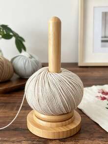 Wooden Yarn Holder, Detachable Yarn Winder, Rotating Yarn Spool Rack, Desktop Yarn Storage Organizer Stand, Wooden Yarn Rack, Desktop Yarn Storage Rack, Tabletop Knitting Tools, Multi-Functional Rotating Wooden Yarn Spool, Crochet Yarn Spool Rack, Bamboo Wooden Knitting Yarn Spool Rack, DIY Yarn Spool Knitting Tools, Ergonomic Design, Desktop Tangle-Free Yarn Storage Tool, Knitting Accessories And Supplies, Suitable For Hand Knitting And Winding, Home DIY Knitting Tools, Yarn Storage - Multicolor - View 7
