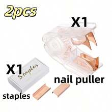 1 Set Acrylic Metal Effort-Saving Stapler Set, Powerful Takeout Packaging Stapler, Portable Stapler Set, Multifunctional Binding Machine, Durable, Suitable For Students, Back To School Season, Graduation Season, School Supplies, Office Supplies - Sets - View 14