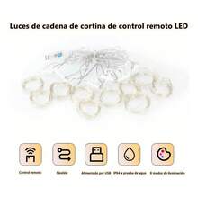 Cortina LED Multicolor Control Remoto 8 Modos USB 3x3m 300 Luces - 1 - Ver 7