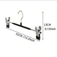 Coated Adjustable Pant Hangers, Available In 5/10/20 Pack, Rust-Proof Non-Slip No-Mark Clips, Multi-Functional For Pants & Skirts, Household Laundry Storage, No Fabric Damage - View 11