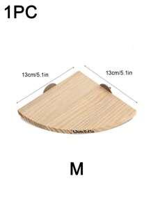 1pc Random Color Wooden Fan-Shaped Bird Cage Platform, Bird Toy, Hamster Jump Board, Parrot Perch, Resting Platform, Suitable For Parrots, Hamsters, Jerboas And Long-Tailed Rats, Bird Cage Accessories, Bird Toys, Bird House, Autumn Decoration - View 14