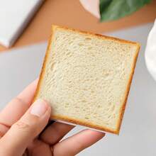 2 Packs Bread Sticky Notes, Toast Food Theme Self-Adhesive Notes, Total 100 Sheets, Fun Kawaii Sticky Note Pads, Removable Adhesive Notes, Suitable For Planner, To-Do List, School And Office Supplies - one-size - View 1