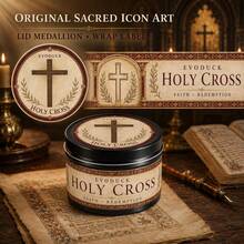 1pc Holy Cross Scented Prayer Candle In Tin With Seven Day Prayer & Reflection Guide, Christian Catholic Devotional Candle For Home Altar Prayer Corner Decor, Religious Baptism First Communion Confirmation Gift For Godchild Teen Boy Girl Men Women - Multi Scents - View 10