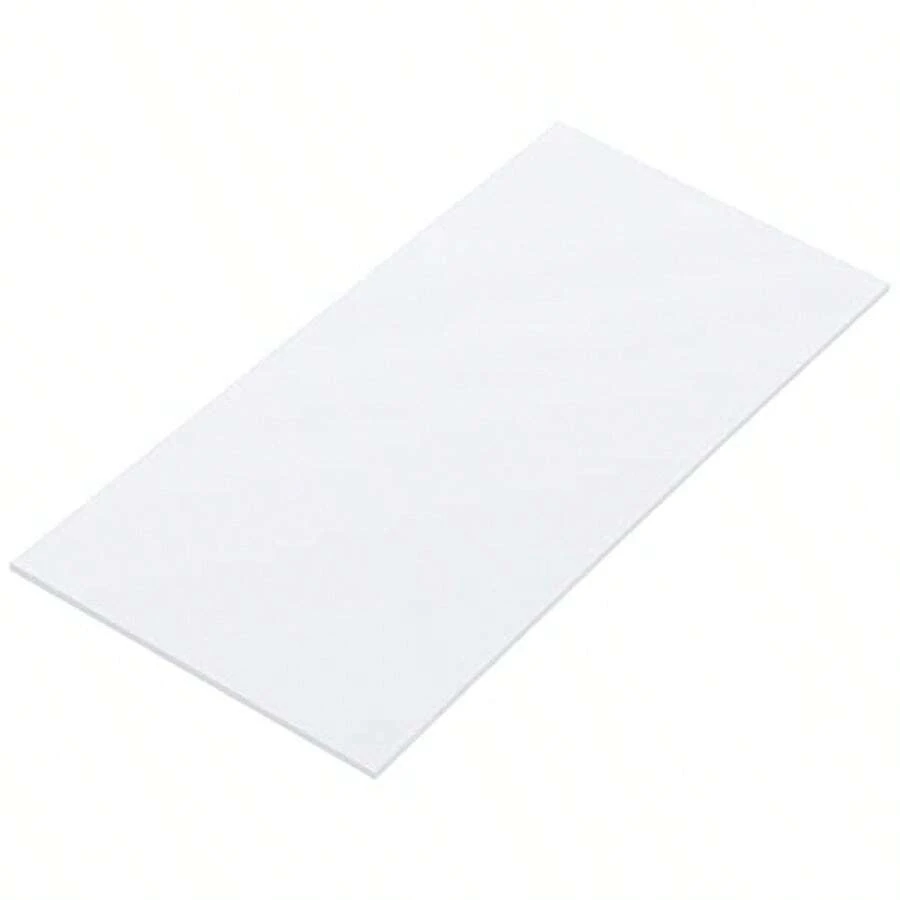 UHMW Sheet Ultra High Molecular Weight Polyethylene Sheet Hard Plastic Sheet Board 6.1''x 12 '' X 0.08'' White - White - View 1
