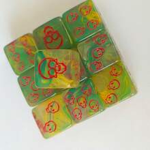 10pcs/Set Colorful Transparent Dice With Skull Pattern, Suitable For Tabletop Games, Shiny Resin Gift, Role-Playing Enhancement Equipment - Multicolor - View 17