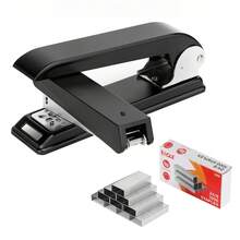 Eagle Rotating Arm Stapler, 25-Sheet Capacity, 360-Degree Rotating Desktop Stapler, Includes 1000 Staples, Suitable For Booklet Or Book Binding, Black - Set - View 9
