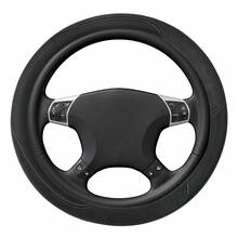 通用汽車方向盤套，防滑橡膠內襯，透氣穿孔皮革，適用於轎車、SUV，車輛方向盤保護套 - 彩色 - 查看 7
