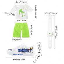 Mini Finger Skateboard Set With Skateboard Clothes And Shoes, Transparent Finger Skateboard, Creative New Mini Skateboard, Mini Finger Shoes And Pants, Random Skateboard Style - Multicolor - View 5