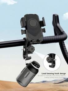 Bike Phone Holder Motorcycle Phone Holder Rotatable Bicycle Motorcycle Mobile Phone Stand Suitable For Outdoor Cycling Snap Fit Handlebar Clamp Compatible With 4.7-7.2 Inch Mobile Phones Essential For Cycling Outdoor Motorcycle Accessories - Multicolor - View 4