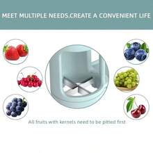 Fruit And Vegetable Berry Slicer, Small Tomato And Strawberry Slicer, Four Grid Quarter Berry Slicer, Suitable For Fruit Salad And Cake Decoration, Kitchen Small Tool - Multicolor - View 5