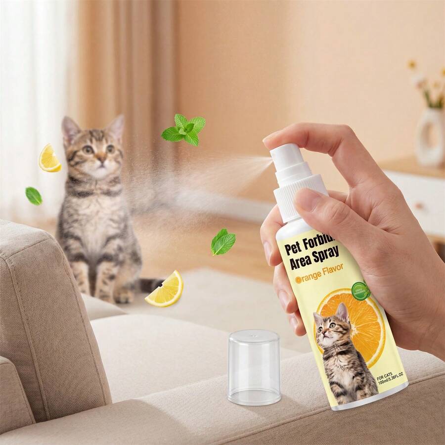 Pet Deterrent Spray, Home Anti-Cat Urine, Anti-Scratching Furniture, Portable Pet Training Spray - 100ml - View 1