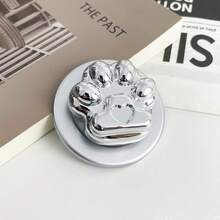 Dudukan Ponsel Magnetik Berbentuk 3D Warna Perak Metalik, Bentuk Cakar Kucing, Bunga, Apel, Persegi, Dapat Ditarik, Kompatibel dengan MagSafe - MultiWarna - View 13