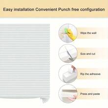 6pcs Cordless Pleated Window Shades – Light Filtering & Room Darkening, Easy-Clip Installation, Smooth Polyester Fabric, Modern Minimalist Design, Wipe-Clean Surface, Ideal For Bedroom, Living Room Or Office – Available In White, Gray, Black, Blue, B - Black-6 Pcs - View 11