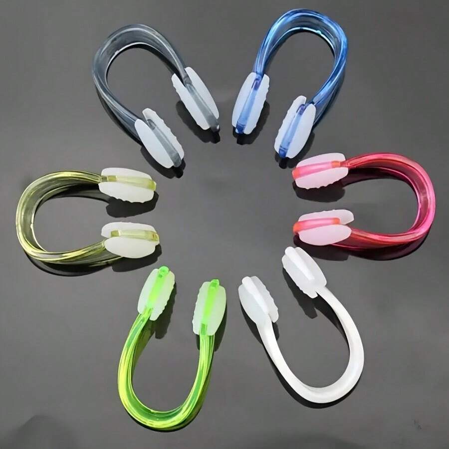 5/10/15pcs Swimming Nose Clip And Earplug Set, Silicone Earplugs And Nose Clips, Waterproof Swimming Earplugs And Nose Clips, Boxed Swimming Gear - Multicolor - View 1