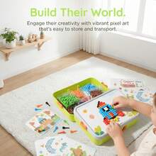 This 3D Mushroom Puzzle Is Designed Based On Montessori Educational Philosophy, With Rich Shape Combination Gameplay That Can Unlock Children's Creative Potential And Cultivate Focus, Making It A Perfect Gift For Birthdays, Halloween, And Christmas. - Mint Green - View 9