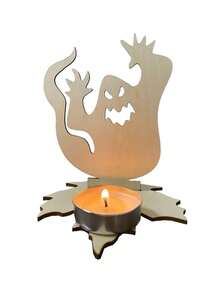 Tempat Lilin Proyeksi Dekoratif Halloween (Lilin Tidak Termasuk), Tempat Lilin Proyeksi Setan Gaya Gotik, Cocok Untuk Dekorasi Halloween, Pesta Tema, Penataan Acara, Dekorasi Rumah, Ornamen Meja, dan Dekorasi Rumah Hantu - Satu ukuran cocok untuk semua. - View 9